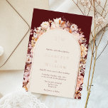 FOIL Autumn Floral Burgundy Arch Monogram Wedding<br><div class="desc">This foil autumn floral burgundy arch monogram wedding foil invitation design is a dreamy ensemble that embodies the essence of vintage charm and modern elegance. Featuring autumn florals and leaves in fall colours, accented with gold geometric borders, our design offers a simple yet captivating aesthetic perfect for your summer or...</div>