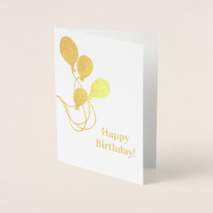 Foil Balloon Bunch Happy Birthday Card