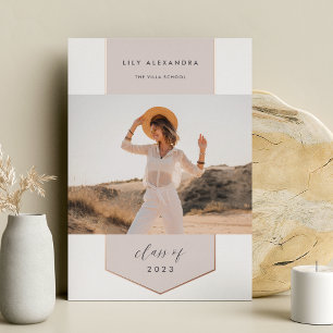 Foil Banner Photo Graduation Announcement