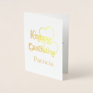 Foil Birthday Card, Happy Birthday Foil Card
