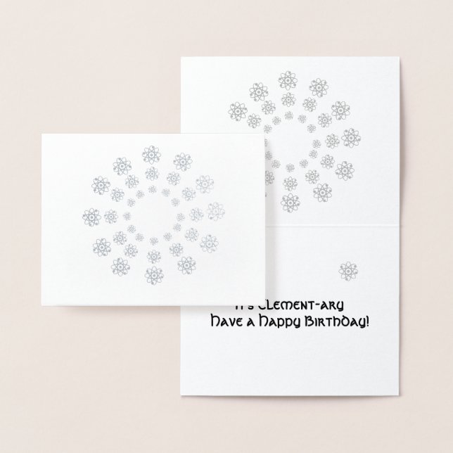 Foil Card - Atoms in Concentric Circles (Display)