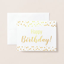 Foil Card - Happy Birthday! - Personalised