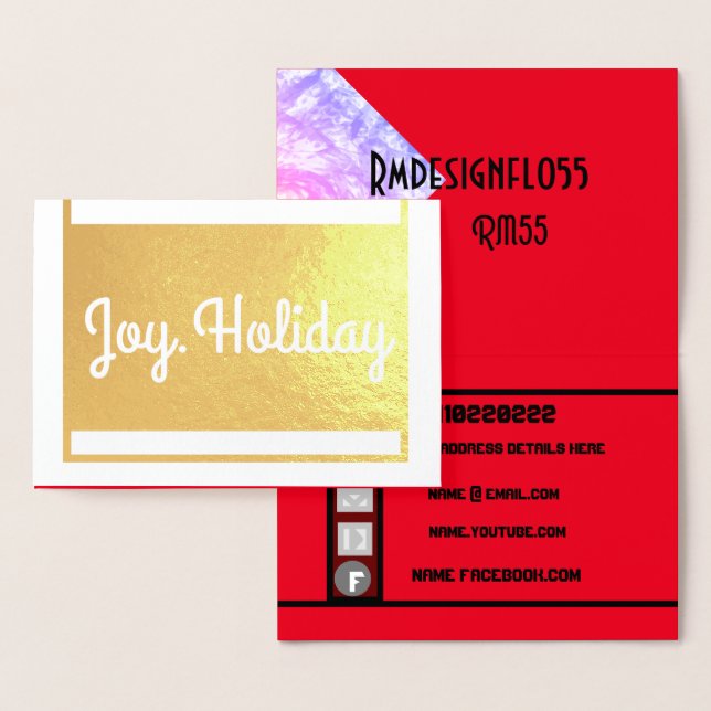 Foil Card RMdesignflo55 (Display)