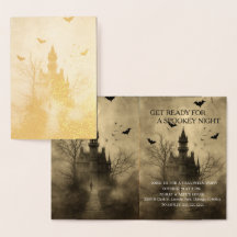 Foil Card Vibes Only – Halloween Card”