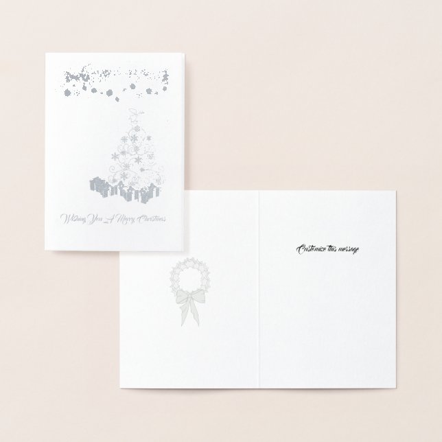 Foil Cards - Customise Tree & Gifts (Display)
