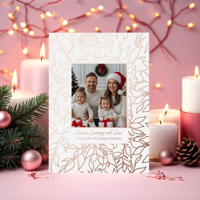 Foil Christmas Cards Templates 2 Photos Botanical (Creator Uploaded)