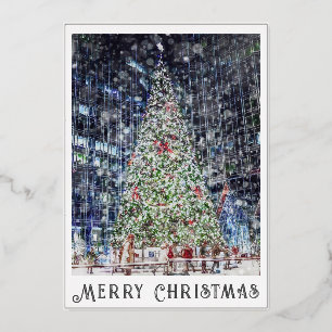 Foil Christmas Tree Card