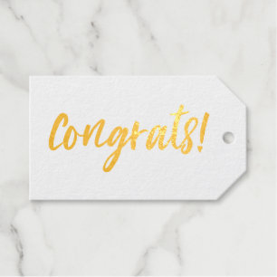 Foil Congratulations Gift Tag