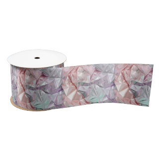 Foil Crinkle Pattern Satin Ribbon