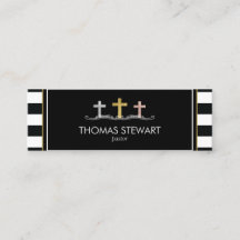 Foil Cross Trio Striped Religious