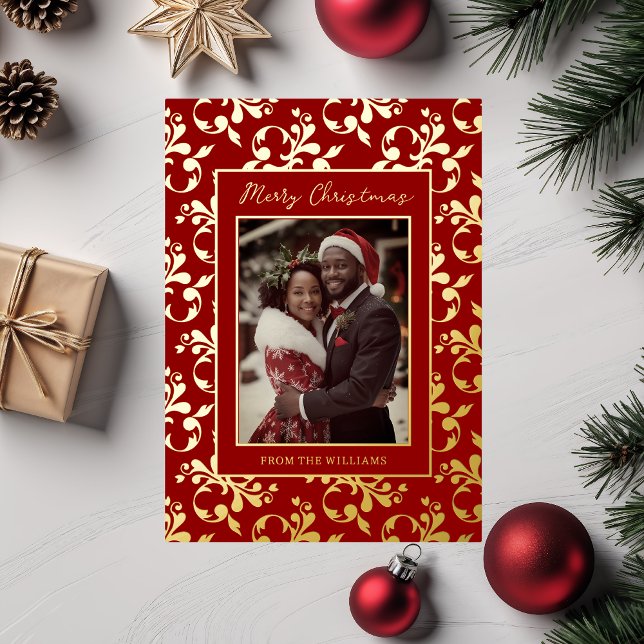 Foil Custom Christmas Card First Christmas Holiday (Creator Uploaded)