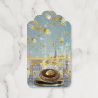 - Foil Easter Favor Tag with Golden Egg