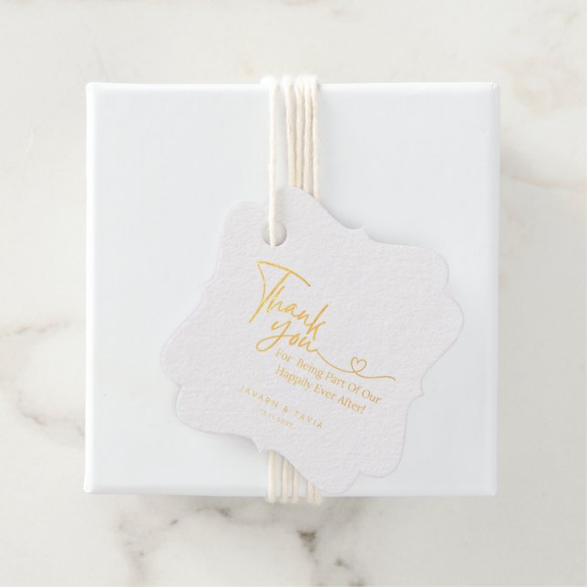 Foil Favour Tag (With Box)