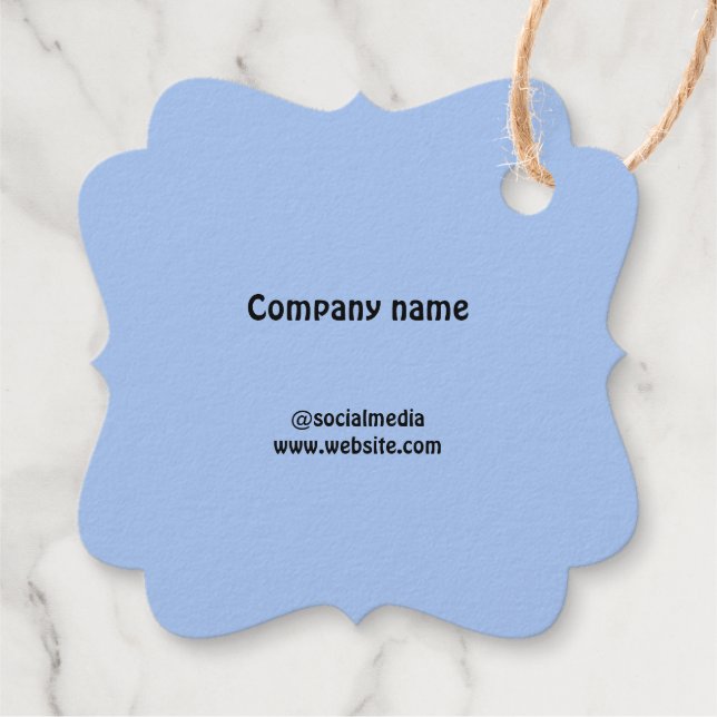 Foil Favour Tag (Back)
