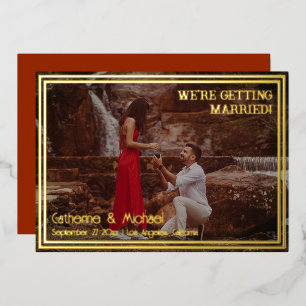 Foil Frame Photo Save The Date