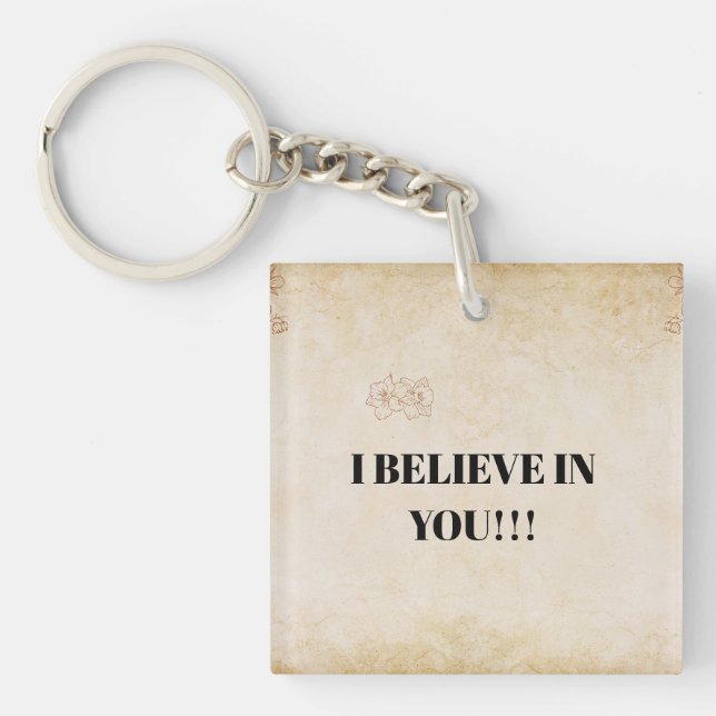 Foil Gift Tag Key Ring (Front)