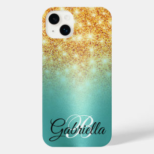 Foil Golden Glitter iPhone 14 Plus Case