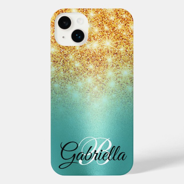 Foil Golden Glitter iPhone Case (Back)