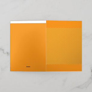 Foil Greeting Card Elegant Folded Design