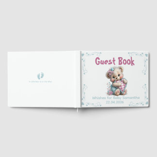 Foil Guestbook Teddy Bear Baby Shower 