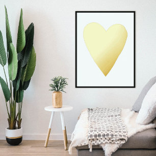 Foil Heart Valentine's Day Art Print Poster