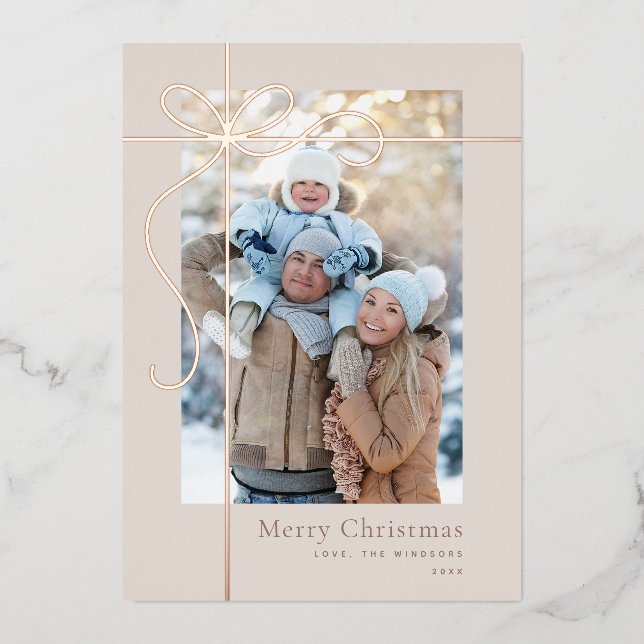 Foil Holiday Card (Front)