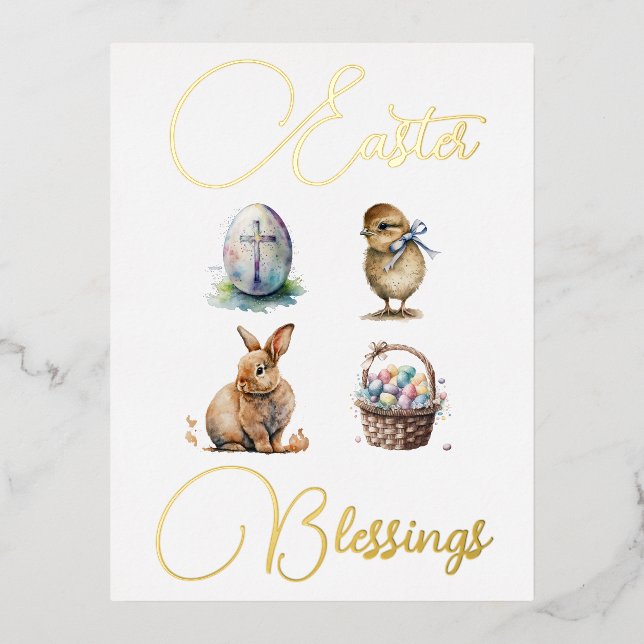 Foil Holiday Post Card (Front)