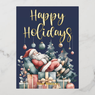 Foil Holiday Post Card