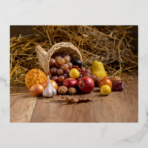 Foil Holiday Post Card