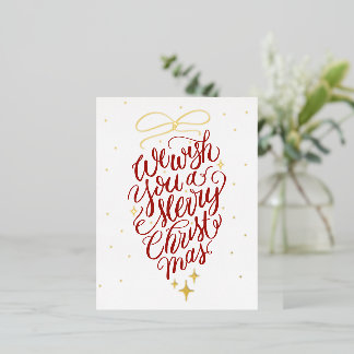 Foil Holiday Post Card