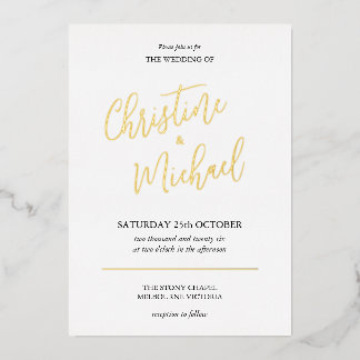 Foil Invitation