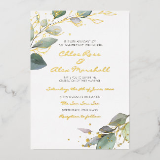 Foil Invitation