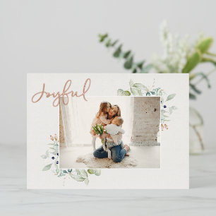 Foil Joyful Christmas Card