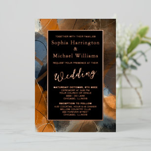 Foil Modern Abstract Editable Template Earthy Boho