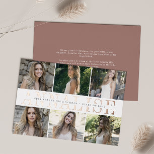 Foil Name   Photo Graduation Announcement