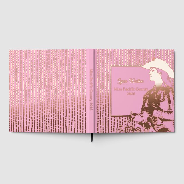 Foil Pageant Crown Photo Scrapbook-CSTM Title Foil Guest Book (Full)