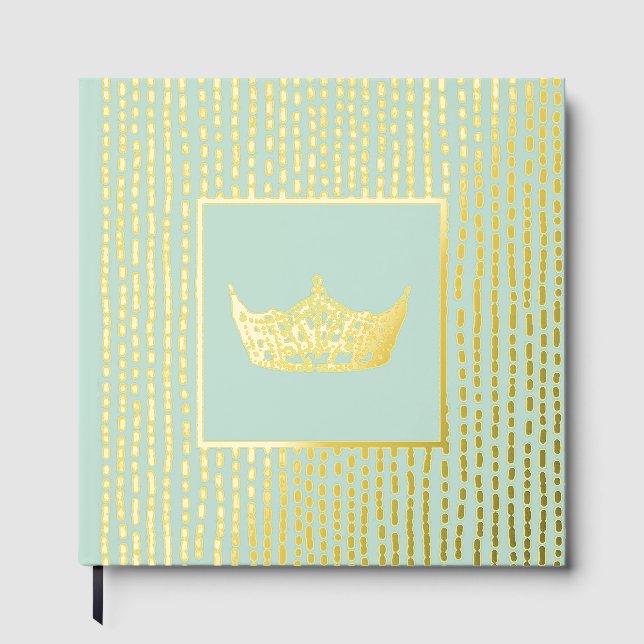 Foil Pageant Crown Photo Scrapbook text on spine  Guest Book (Front)