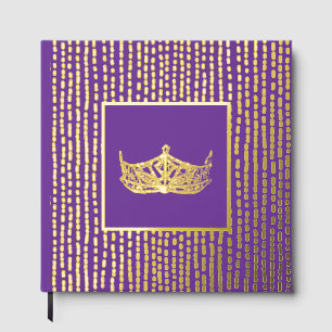 Foil Pageant Crown Photo Scrapbook with NO text Guest Book