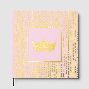 Foil Pageant Crown Photo Scrapbook with NO text Guest Book