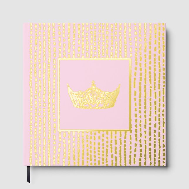Foil Pageant Crown Photo Scrapbook with NO text  Guest Book (Front)