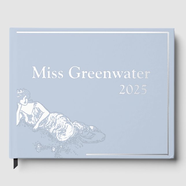 Foil Pageant photo & Scrapbook Retro Queen Guest Book (Front)