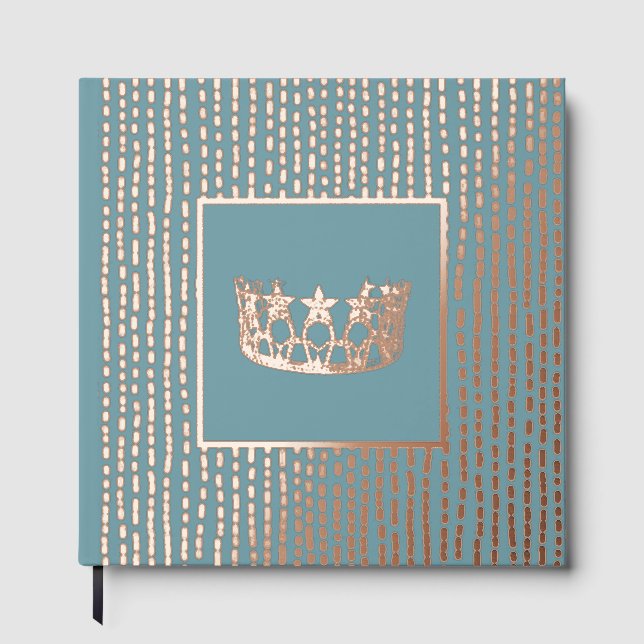 Foil Pageant Star Crown Photo Scrapbook-NO text  Guest Book (Front)