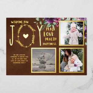 Foil PHOTO CHRISTMAS HOLIDAYS NEW YEAR 2022 2023