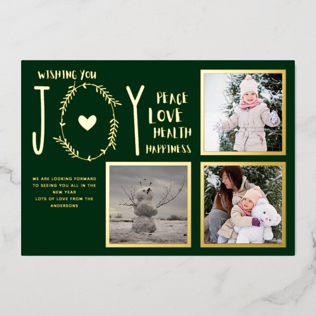 Foil PHOTO CHRISTMAS HOLIDAYS NEW YEAR 2022 2023 (Front)