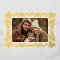 Foil Pinecone Holiday One Photo Card- white