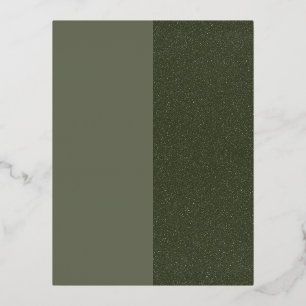 Foil Postcard Moss Green Split Right – Customise