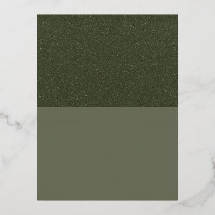 Foil Postcard Textured Top Moss Green – Customise