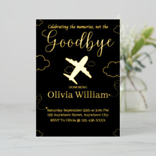 Foil See You Later Farewell Goodbye Invite Card