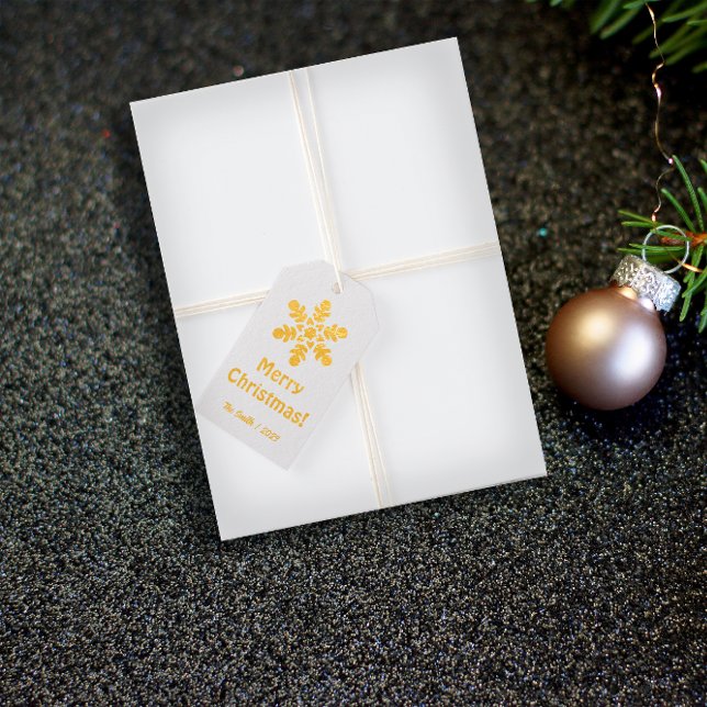 Foil snow burgundy Gift Tag (Creator Uploaded)