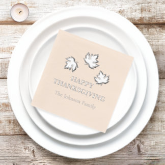 Foil Stamped Napkins